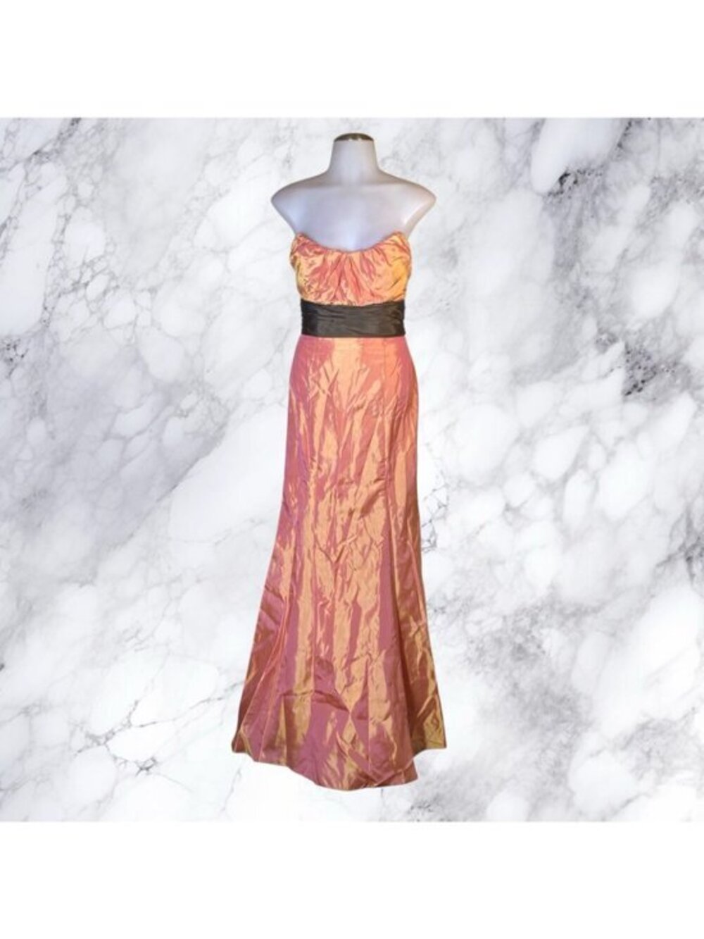 VTG Jim Hjelm Occasions Strapless Bow Dress